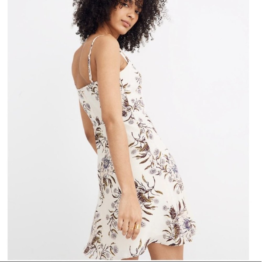 Madewell Silk Button-Front Cami - Dress Size 4